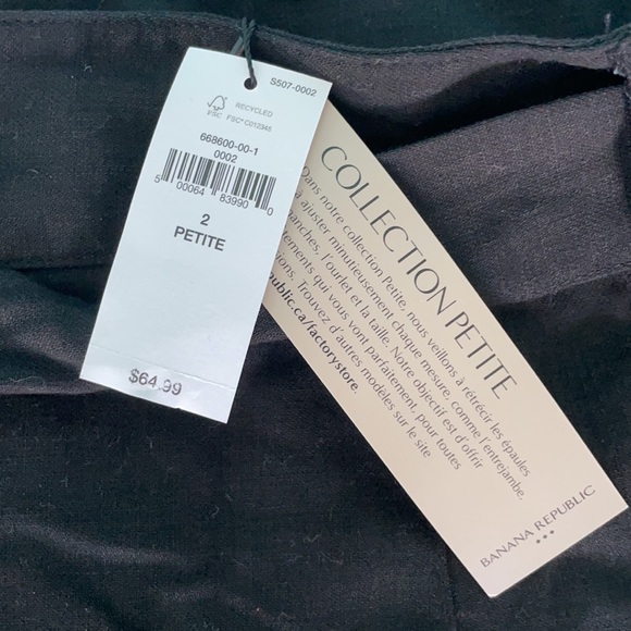 Banana Republic Petite Collection black skirt - Picture 3 of 4